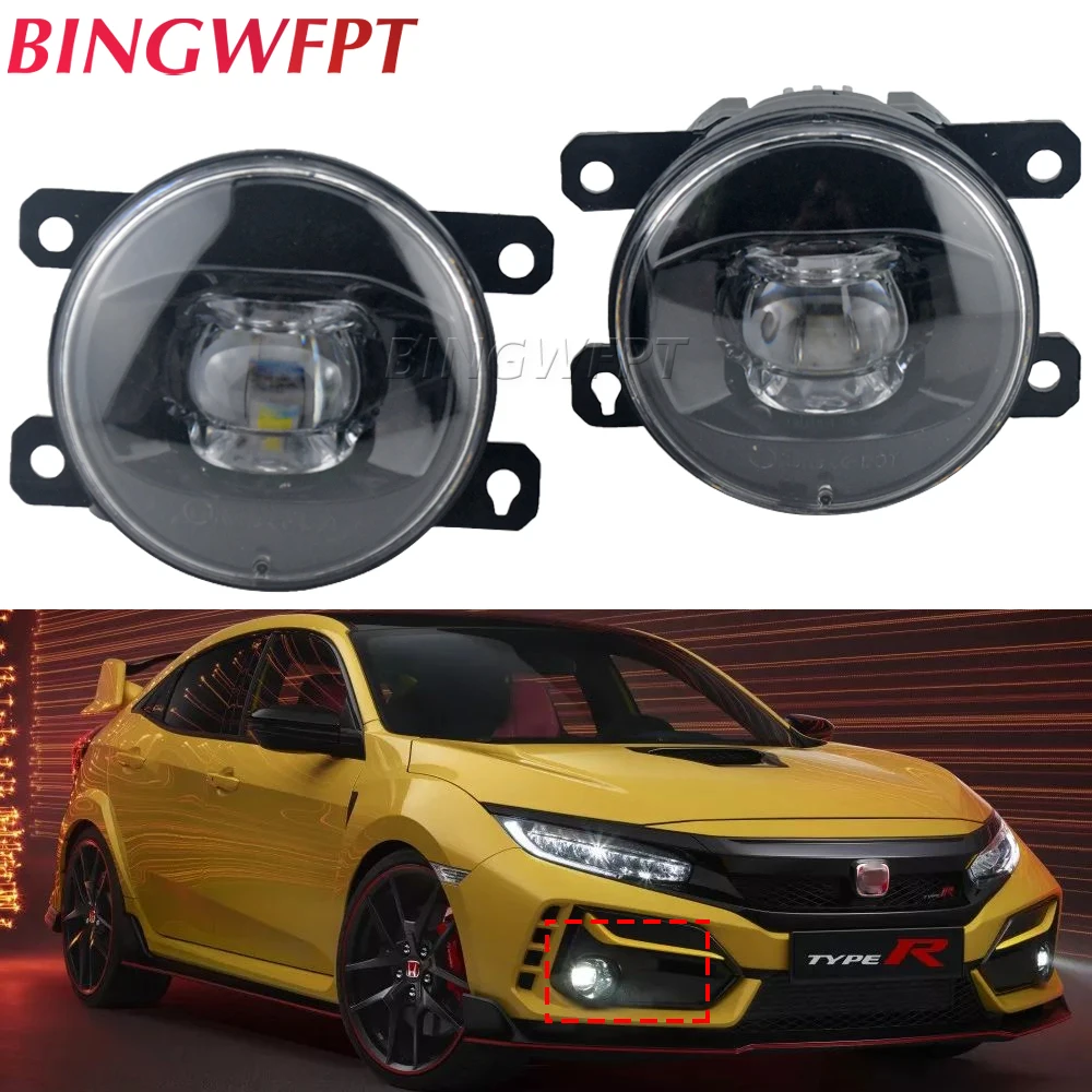 

2 Pieces Super Bright Fog Light For Honda Civic 2016-2021 (Including Type R) CR-V Insight Car Front Bumper Lens Fog Lamp 12V