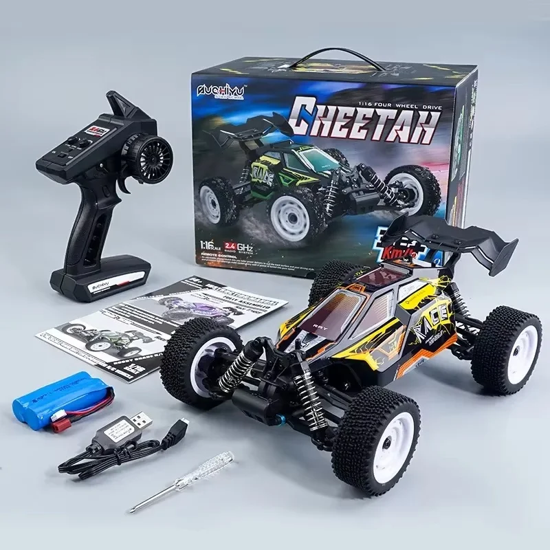 Scy 1/16 Scale Four‑Wheel‑Drive Electric Rc Off‑Road Race Car,35km/H High‑Speed Remote‑Control Hobby Vehicle Model Toy in stock