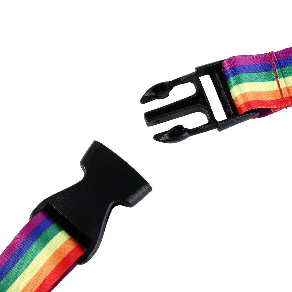 الشريط الحبل حزام حلقة رئيسية حامل معرف شارة حامل اسم العلامة قوس قزح اللون الهاتف شنق حبل الرقبة الأشرطة قوس قزح الحبل