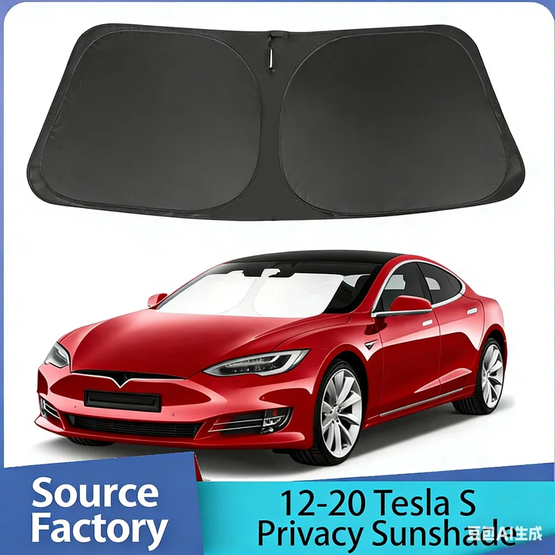

Suitable for 12-20 Tesla Model S sun visor, front heat insulation visor, summer artifact in the car