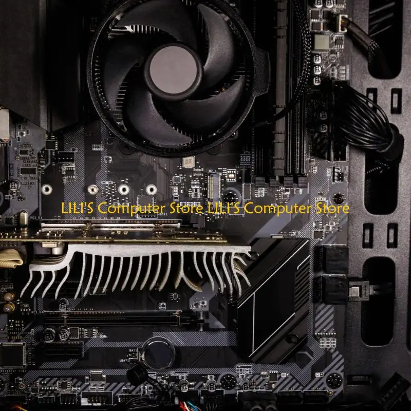 A52B PC Case Fan Connectors 4Pin PWMs To GPU Temperature Sensings Speed Regulation Cable