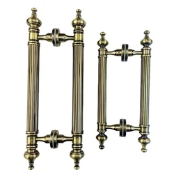 345mm/460mm Bathroom Glass Door Handle For Furniture Wooden Door Bronze Handle Bedroom Sliding Glass Door Gold Handle Gate Pulls