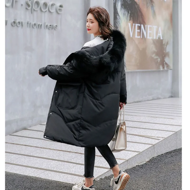 2023 New Women Cotton coat Winter Jacket Female thick warm Parkas hooded Outwear large size Overcoat