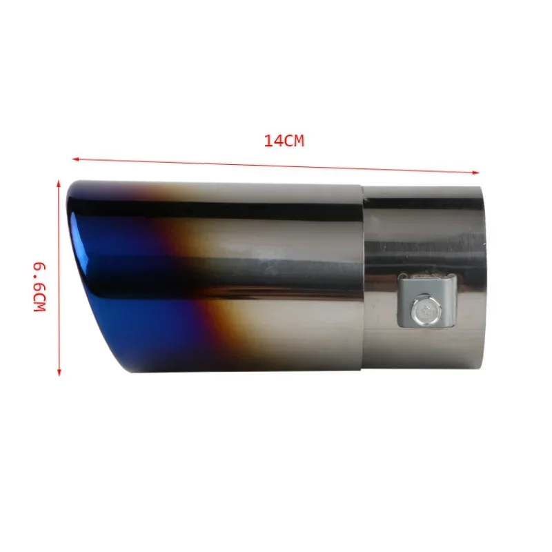 Motores, punta de silenciador de contrapunto, tubo de acero inoxidable, decoración cromada, accesorios de modificación de tubo trasero de coche modificado