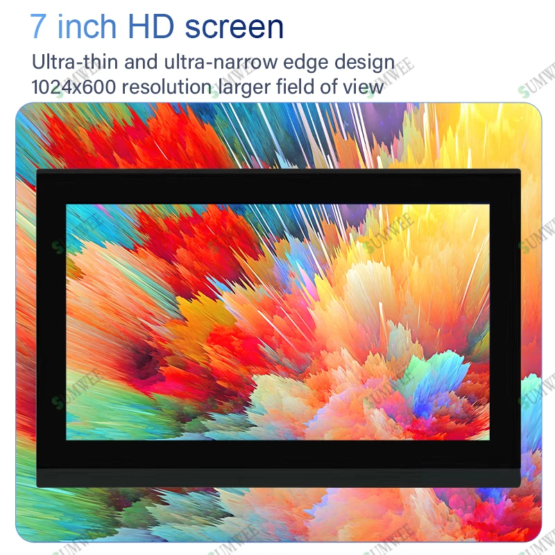 Home smart Background music player system 2 zone audio volume sound effect in wall power amplifier USB TF music controls panel