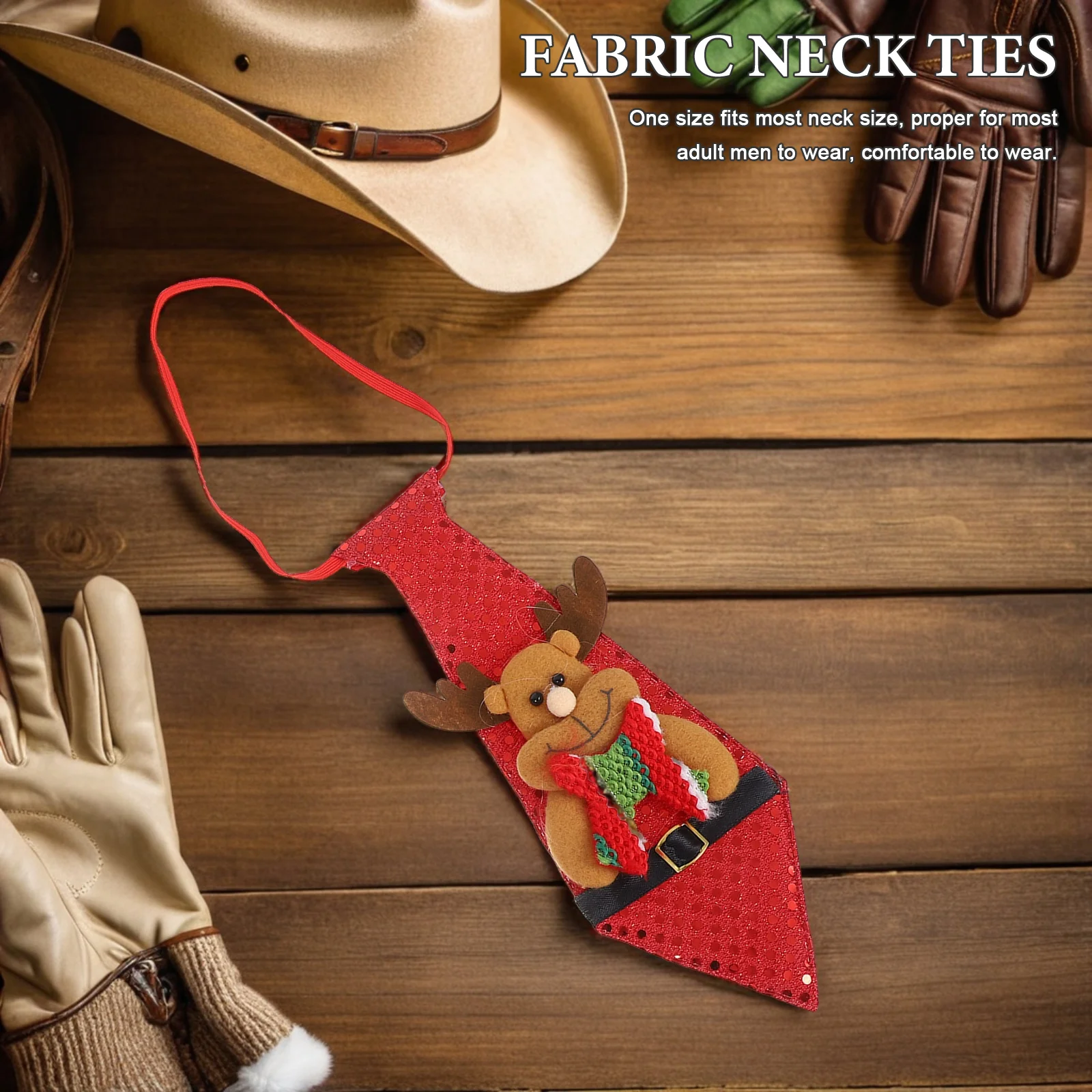 

Набор из 6 мужских рождественских галстуков из ткани для вечеринок и праздников, легкие галстуки для костюмов на Рождество, мужские галстуки для новогодних вечеринок
