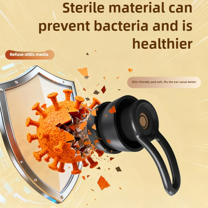 حاجز الضوضاء تأثير مزدوج إلغاء الضوضاء سدادات الأذن النوم الشخير التعلم إلغاء الضوضاء سدادات الأذن