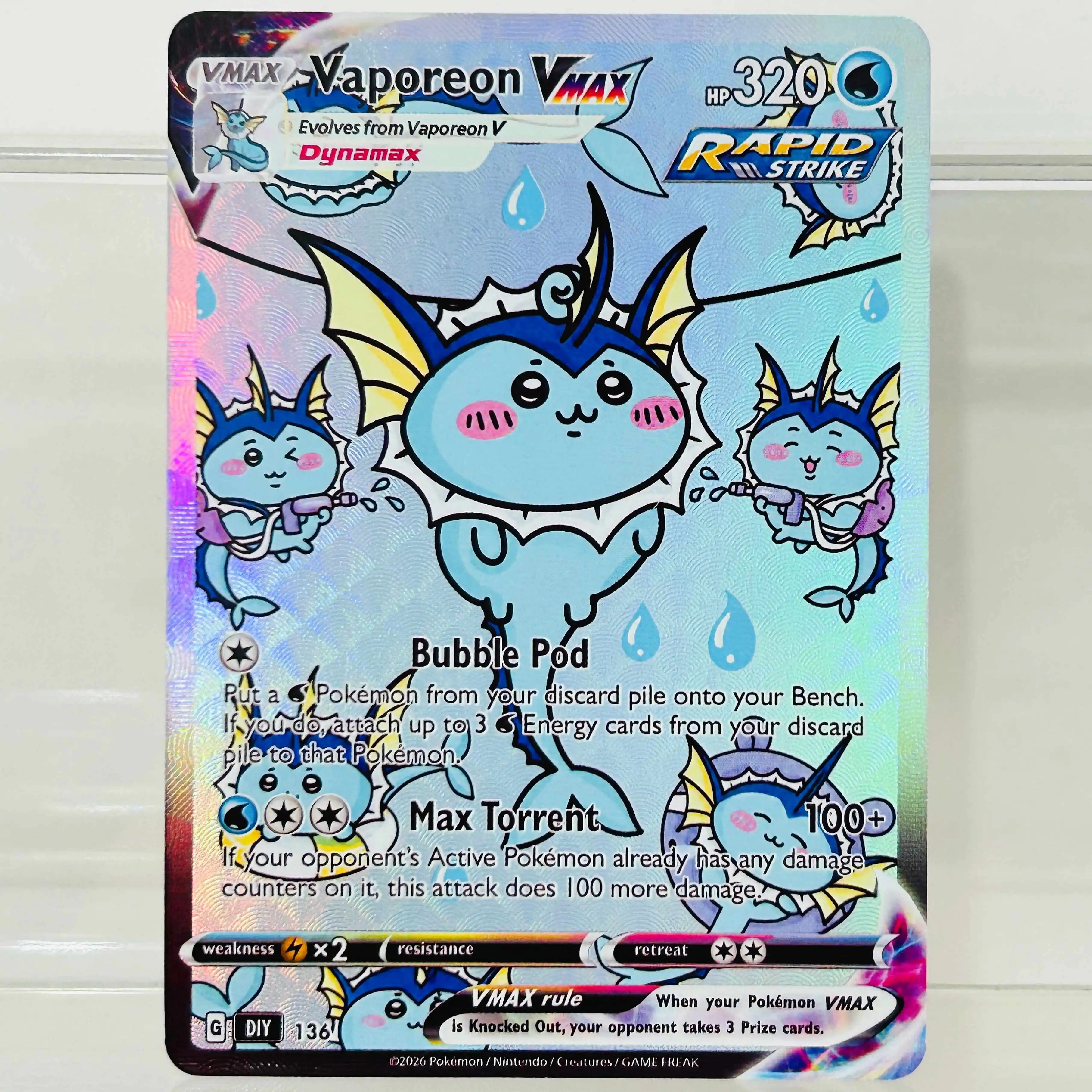 DIY Jolteon Glaceon Leafeon Sylveon Eevee Espeon Vaporeon Flareon Umbreon 9 Stück EN-Version Karten Premium Anime Sammelkarten – Detail 10
