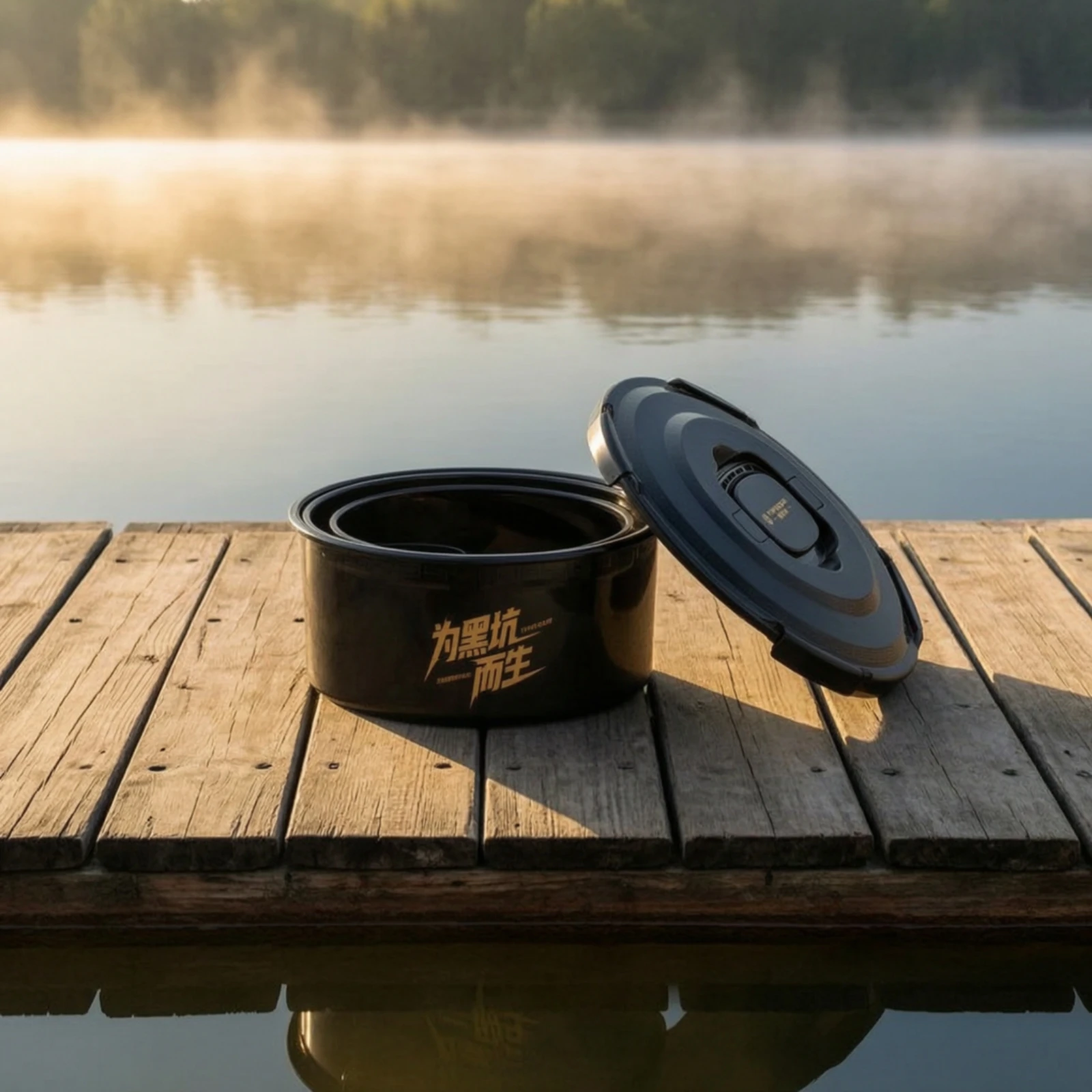 4 Pieces Mixing Pail with Lid Compact Pail with Trays Water Pail Waterproof Long-Lasting for Anglers, Bank Fishing