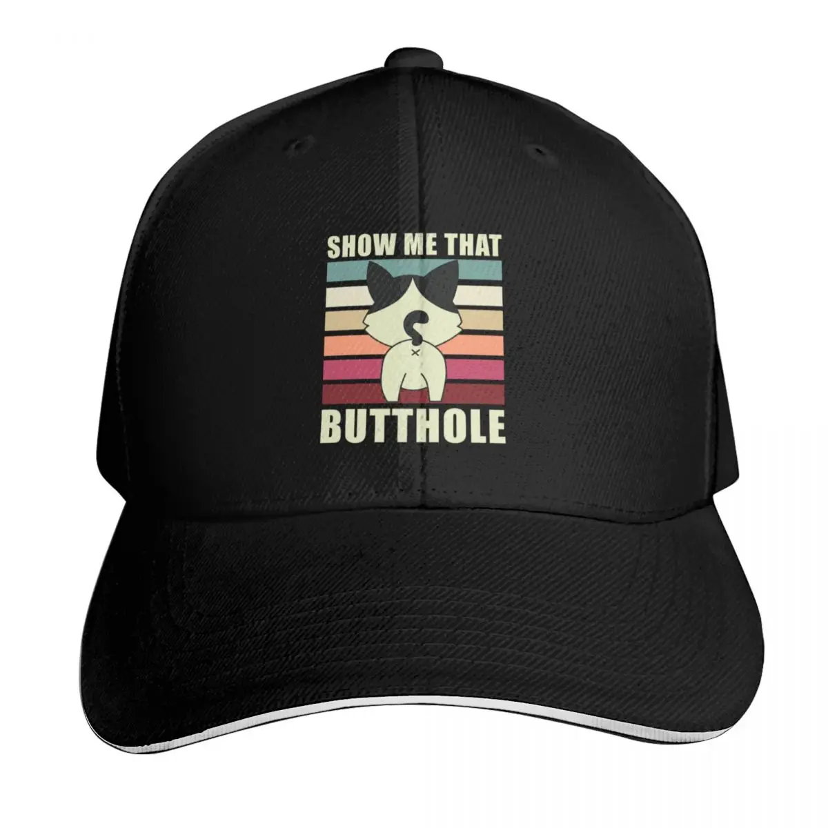 

Show Me That Butthole Baseball Cap men's big size hat summer hat sun caps Cosplay Women's Hats For The Sun Men's