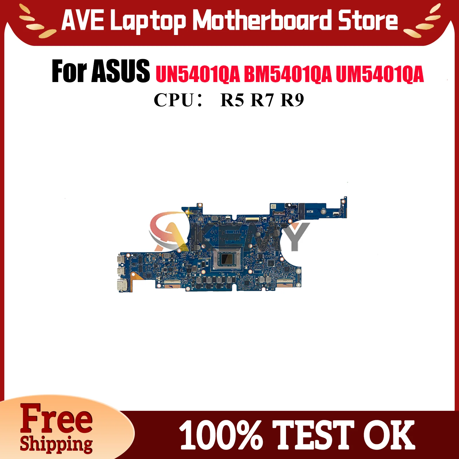 

UM5401QA Материнская плата для ноутбука ASUS ZenBook Duo RN5401QA UN5401QA BM5401QA RM5401QA UM5401Q Материнская плата с процессором R5 R7 R9 быстрая доставка