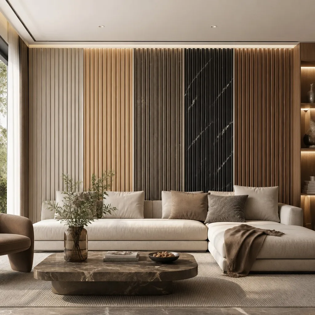 2026 Multi-texture Fluted Wall Panel WPC Decorative Interior Board for Modern Designpromote sales