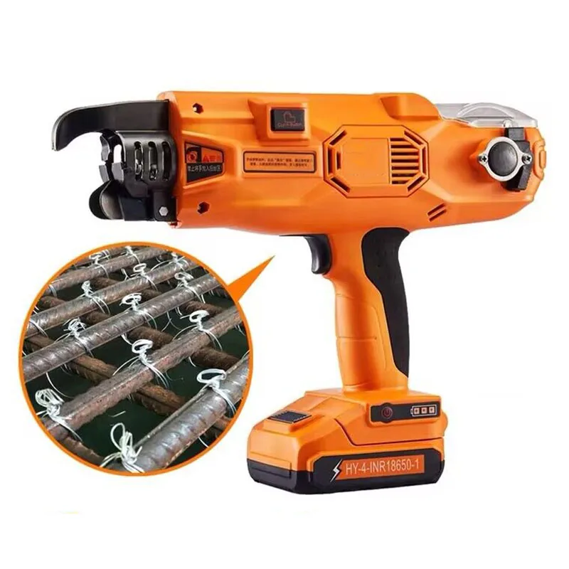 

14.4V Automatic Rebar Tying Machine Hand-held Electric Intelligent Steel Bar Binding Machine Rebar Tying Tools 12-24MM ZKZ-25B.