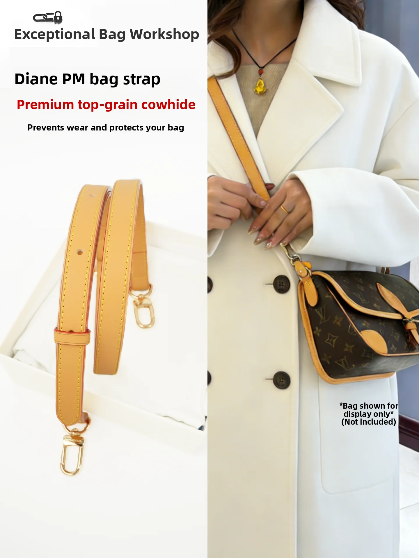 genuine-tanned-leather-shoulder-strap-for-lv-bag-crossbody-anti-wear-buckle-inner-plant-tanned-leather-bag-accessories