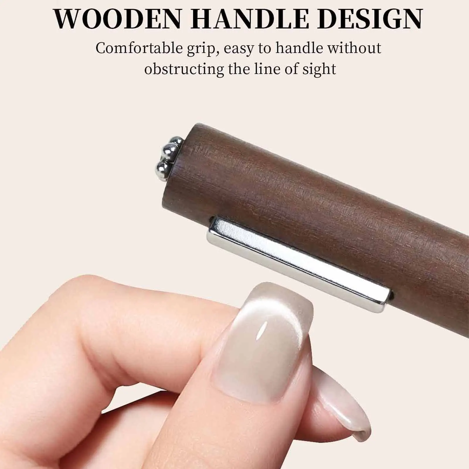 

3-in-1 Multifunctional Magnetic Cat's Eye Gel Large Cylinder Super Strong Magnetic For Nail Polish Line Effect Nail Art Tools