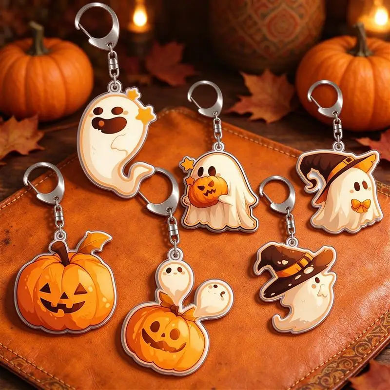 Clear Print Smoothly Polished Edges Perfect for Christmas Gift Exchange Bag Charm Double Sided Key Ring  Acrylic Keychain 5cm
