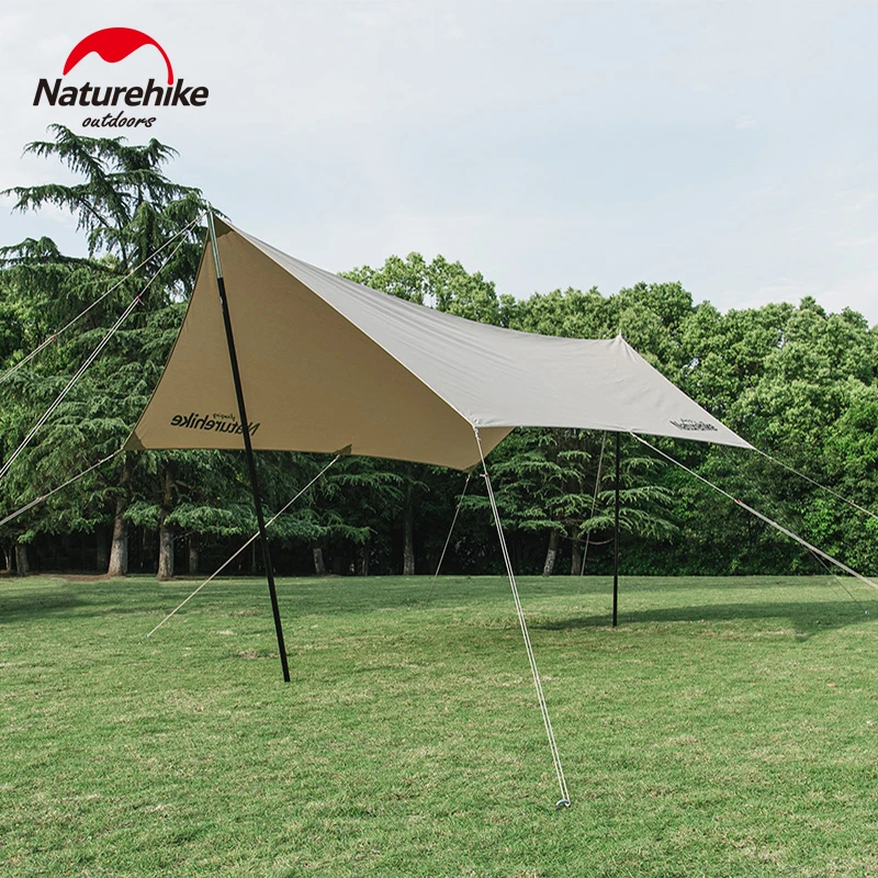 Imagem -06 - Naturehike Hexagonal Cotton Tarp Proteção Solar Sombra Pano Large Shelter Canopy Toldo ao ar Livre Camping Toldo 45 kg