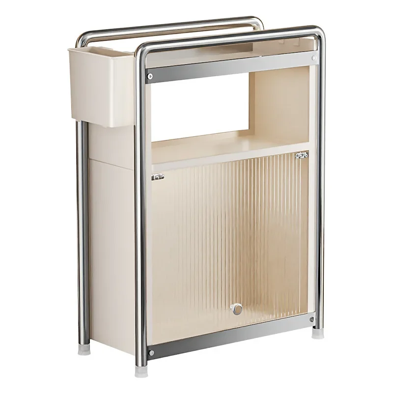Kitchen multi-functional narrow-side pull-out seasoning countertop pull-out multi-layer shelf smell