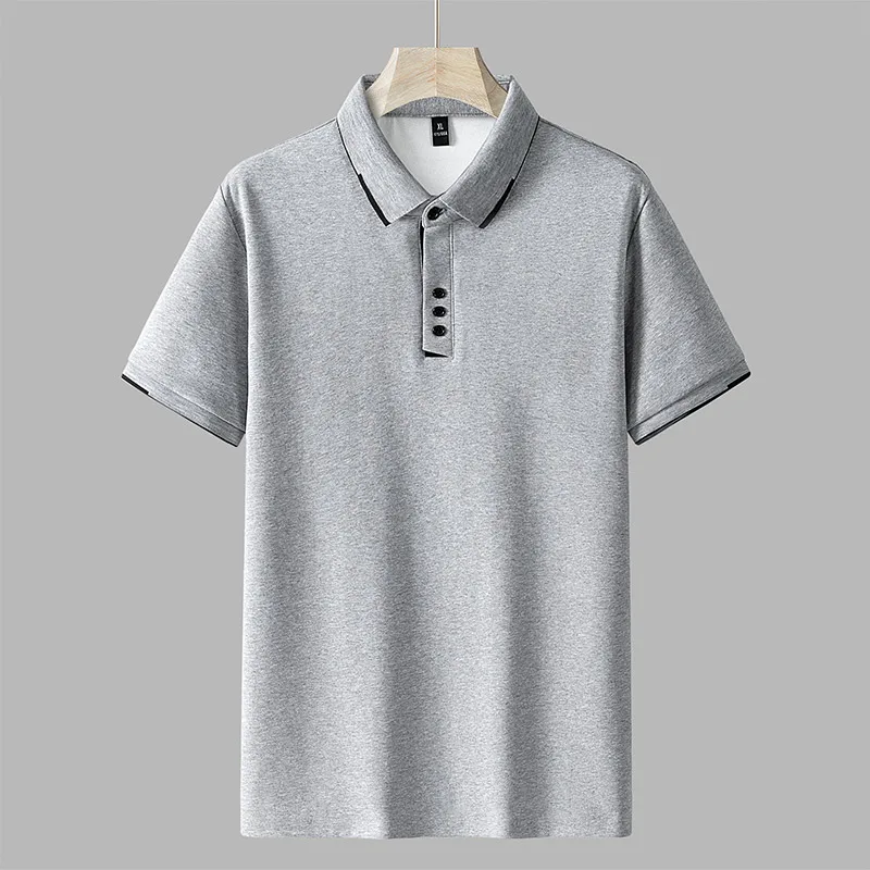 New Large-size POLOT Shirt Half-sleeved Clothes P Fat Men's Clothing