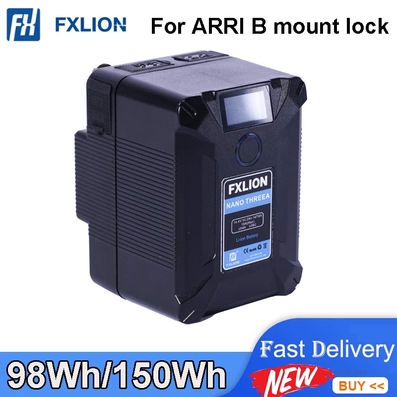 Fxlion NANO TWO/THREE A-Mount Battery For ARRI B mount lock For LED Video Light Camera Smartphone stabilizer Laptop