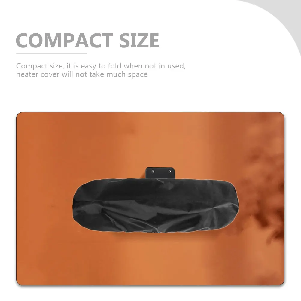 

Heater Cover 420D Oxford Cloth Waterproof Wear Resistant Portable Outdoor Patio Garden Protector Against Stains Dust Scratches