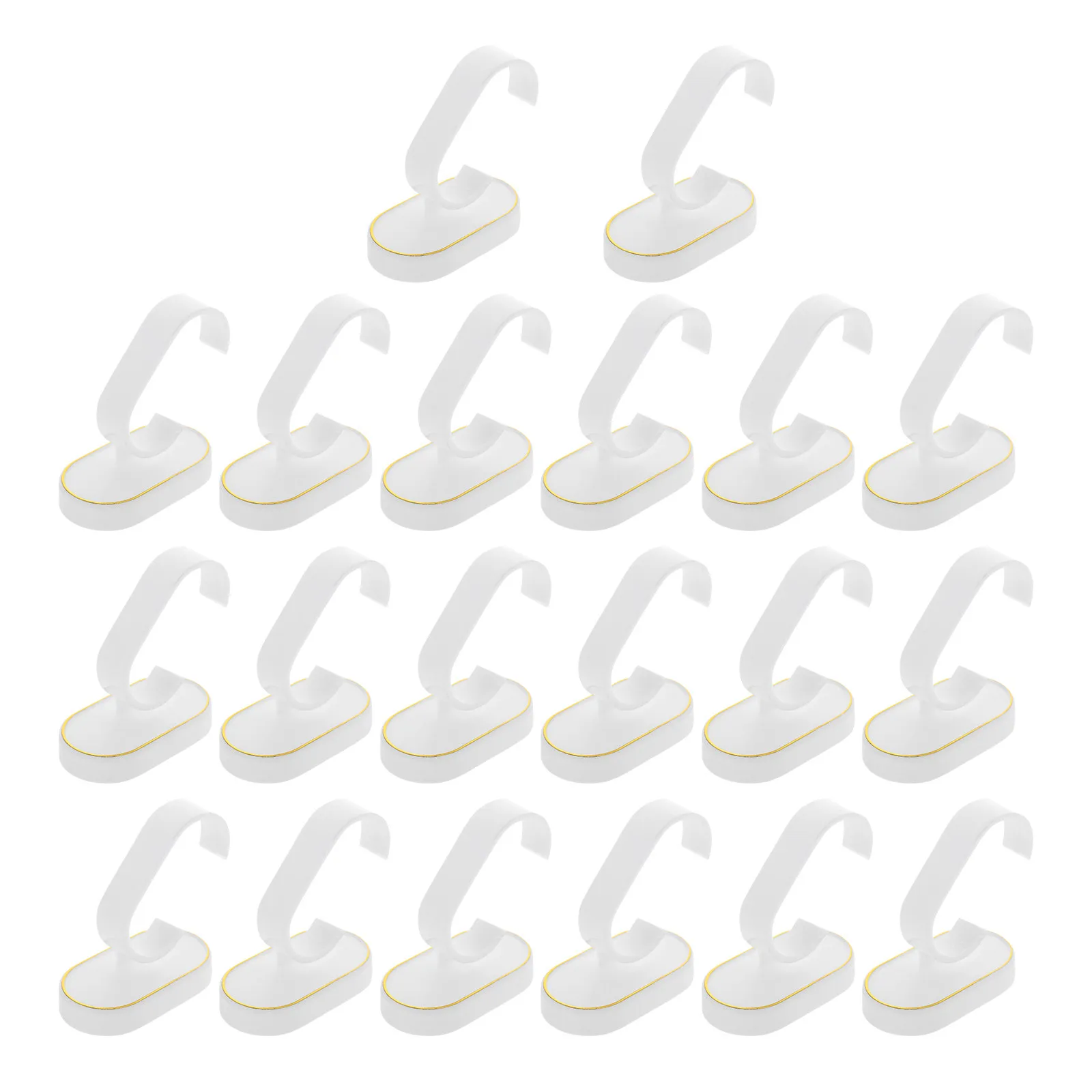 

20Pcs Plastic Watch Holder Display Stand Bracelet Holder Desktop Organizer Scratch Proof Jewelry Base Watch Stand