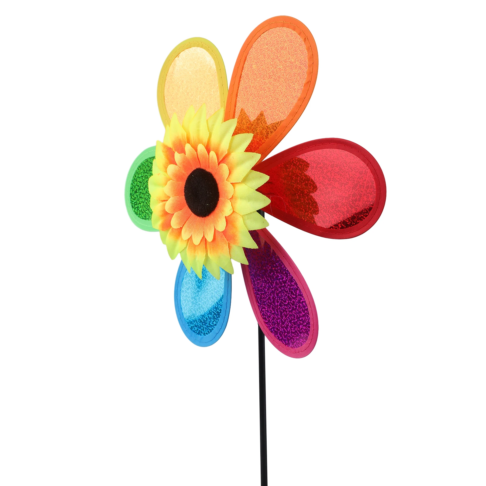 2021 High Quality New Sunflower Windmill Wind Spinner Garden Outdoor Plastic Tent Beautiful Bright Colors Colorful