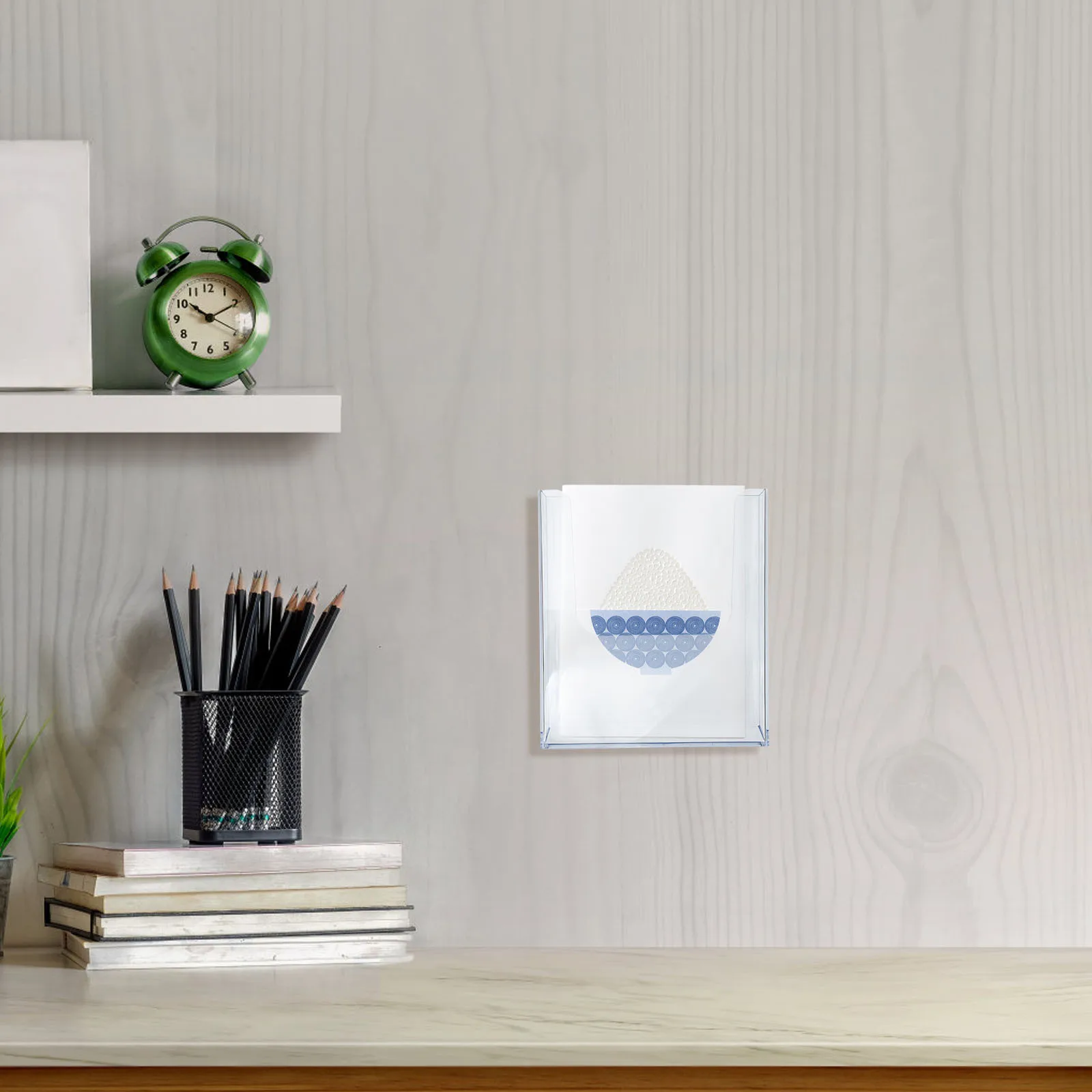 

Wall Mount Mail Rack ganizer Acrylic Envelope Holder Office Supplies Brochure Storage Desk Tidy Student Stationery
