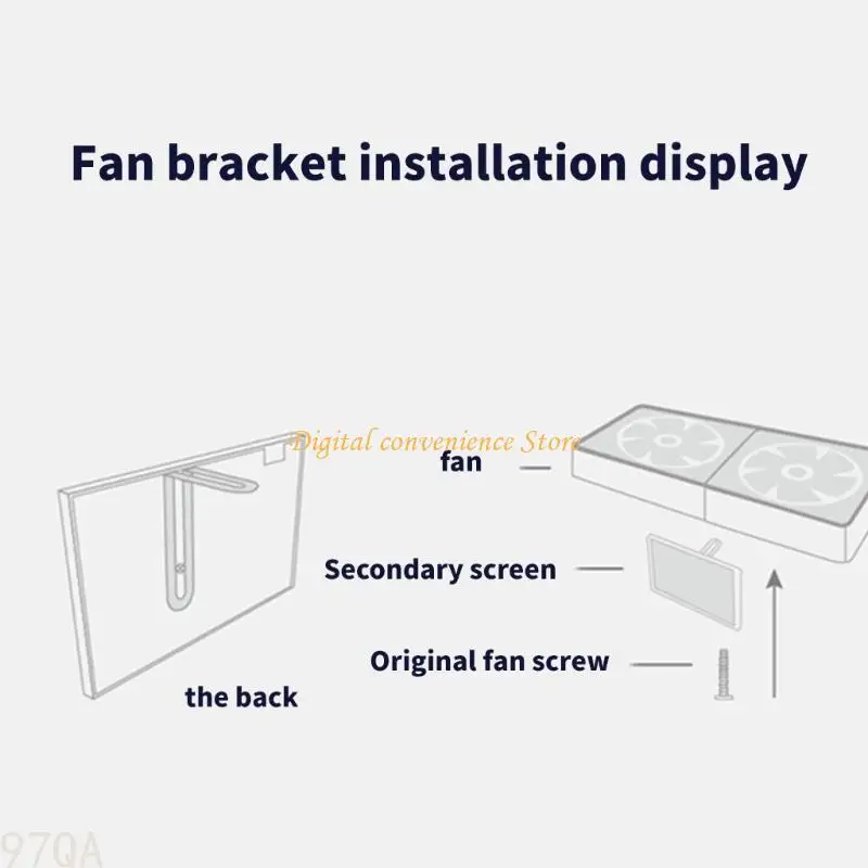 97QA 고해상도 8 인치 IPSS 디스플레이 화면 알루미늄 케이스 USB 유형 C 연결