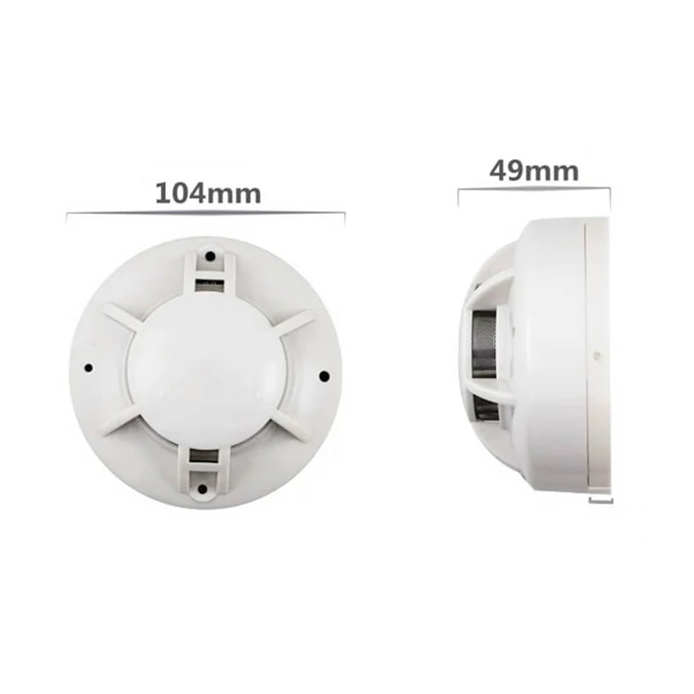 2 سلك غرفة بصرية التقليدية مستكشف دخان كهروضوئي ضوء فلاش الدخان إنذار لحياتك الأمنية