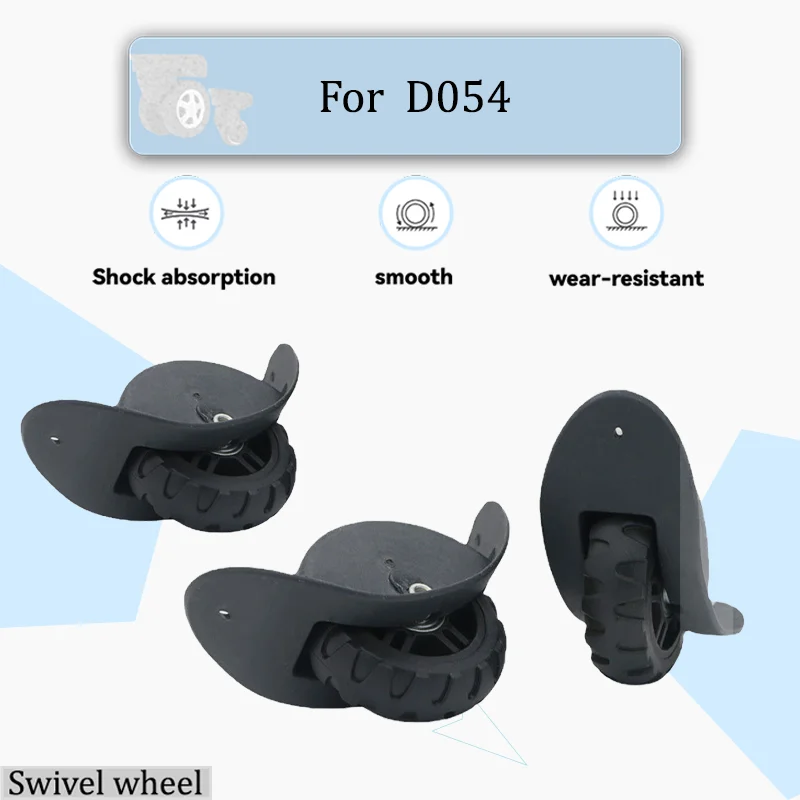 

For D054 Luggage Accessories Ultra-quiet wear-resistant smooth and effortless Directional silent wheels Straight-running wheels