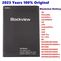 100% Original For Blackview A80 A60 A30 A20 A9 A10 A8 A7 A6 A5 MAX BV2000 BV4000 BV5000 BV6000 BV7000 BV8000 BV9000 Pro Battery