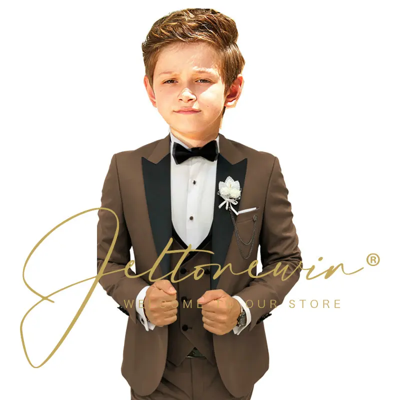 Boys Wedding Suit Kids Party Photograph Suit Teenager Birthday Tuxedo Dress Children Graduation Stage Show Costume Boys Suit