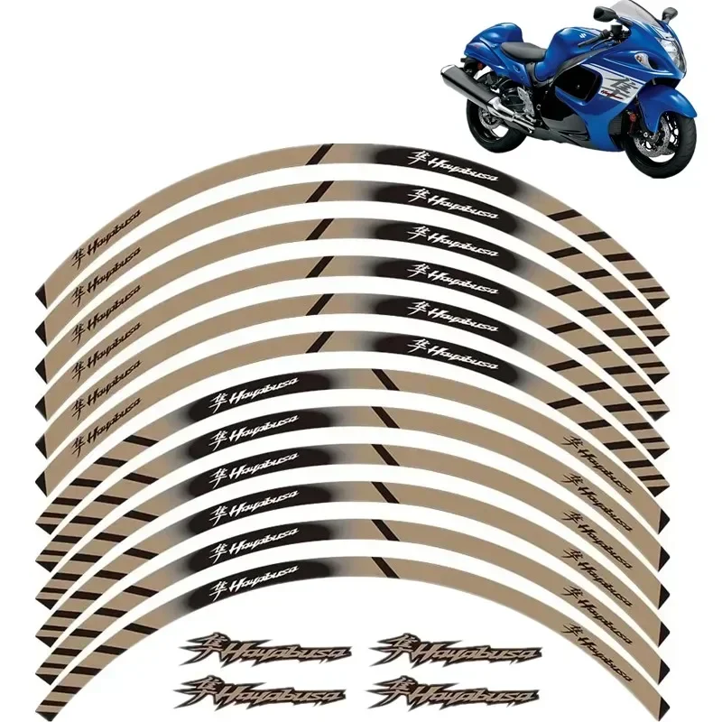 For Suzuki Hayabusa GSXR 1300 Motorcycle Motor Parts Contour Wheel Decoration Decal Sticker - B