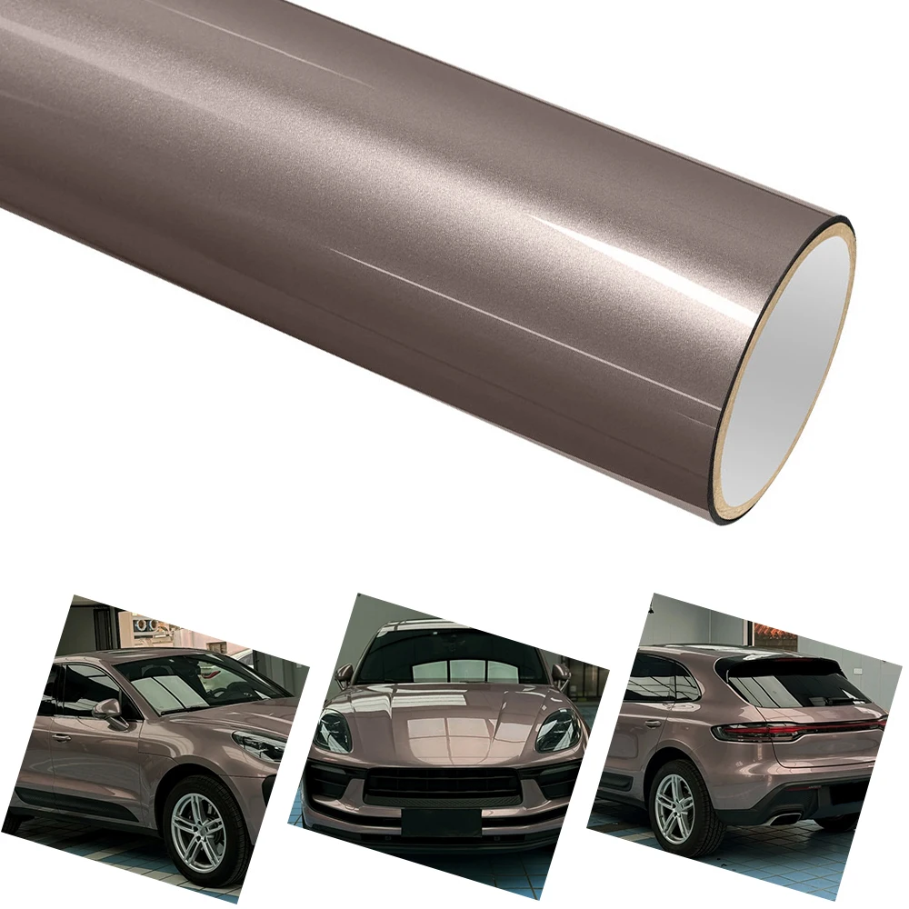 

PET Ultra Gloss Frozen Berry Car Vinyl Wrap Roll Film Vehicle Body Self Adhesive Decal Car Styling Decor Accessories Air Release