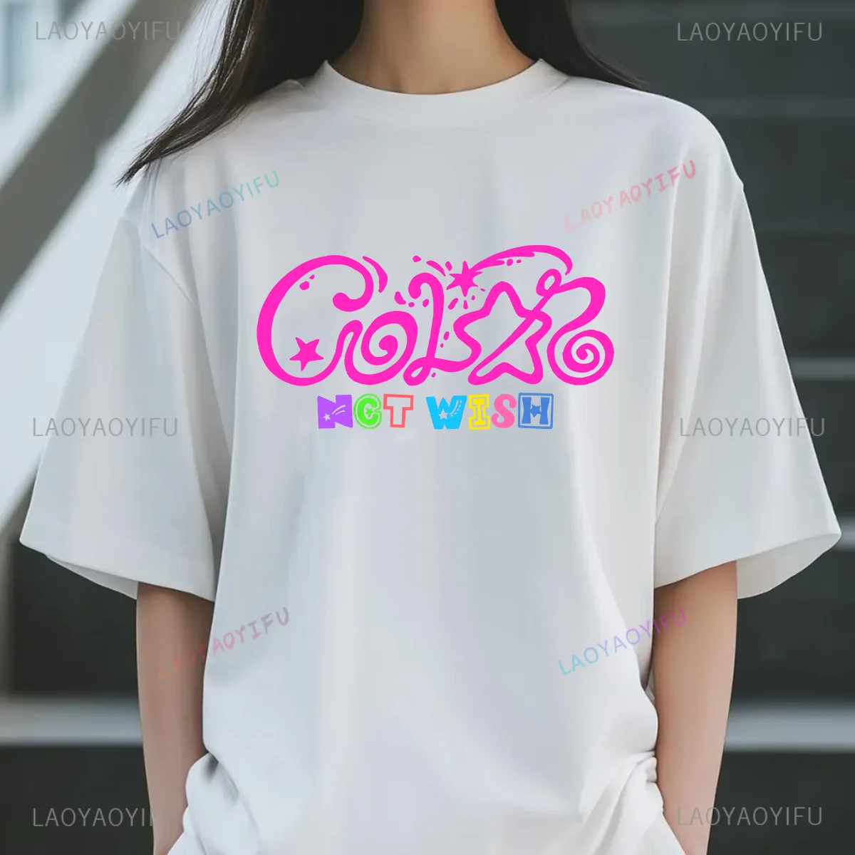 Мужская SingingGroup K-pop Nctwish, женская одежда, хипстерские топы с принтом альбома, хлопковая футболка с графическим рисунком, Ropa Mujer, уличная одежда