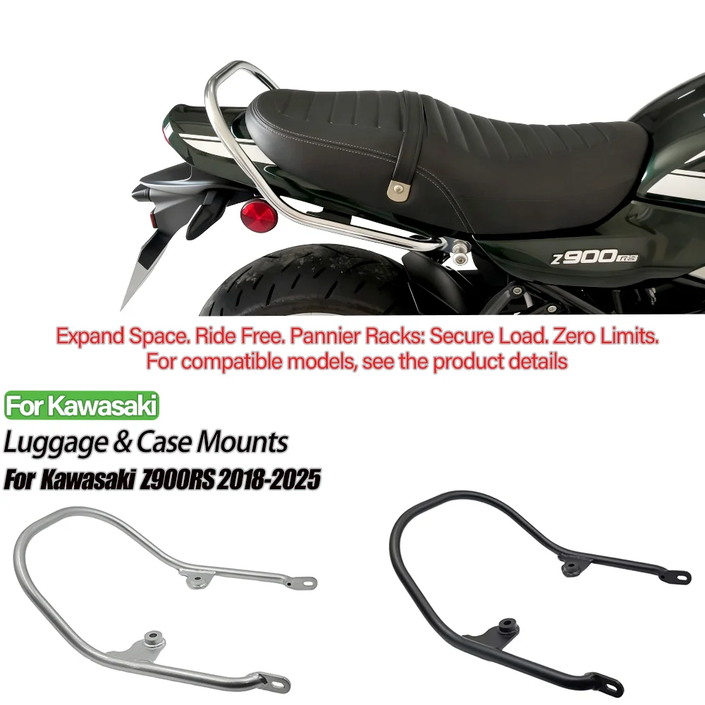 Z900 RS لكاواساكي Z900RS Z 900 مقهى 2018-2025 رف أمتعة خلفي دراجة نارية مقعد الركاب انتزاع اليد السكك الحديدية بار دعم قوس #1