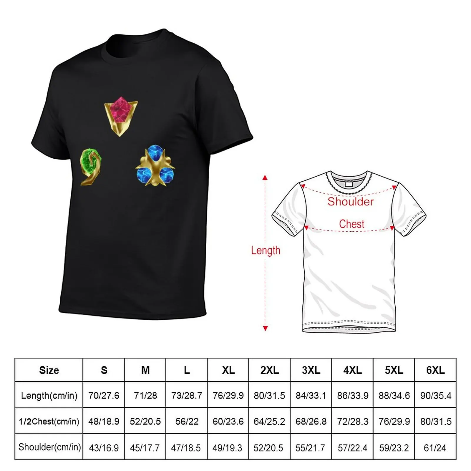 New Spiritual stones N64 T-Shirt Oversized t-shirt Short t-shirt custom t shirts design your own sweat shirts mens t shirt image 2