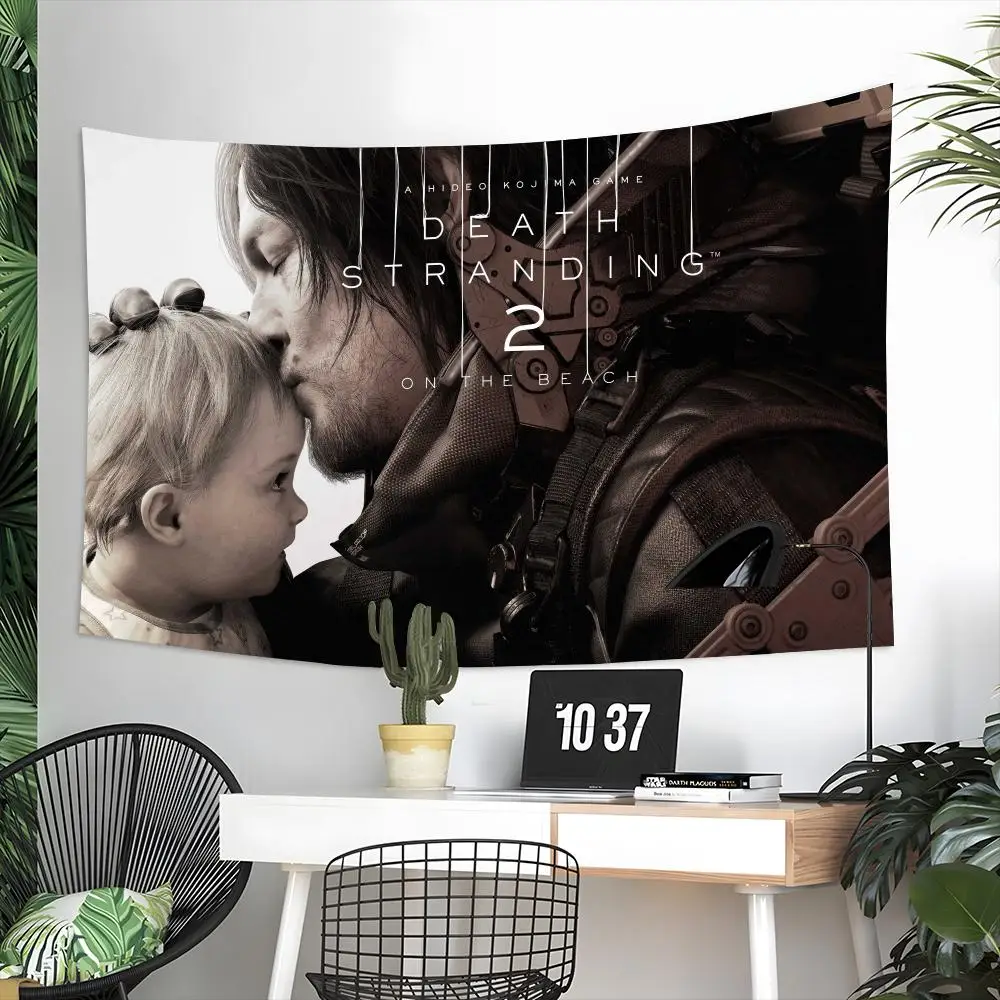 Game D-Death Stranding Tapestry Microfiber Tapestry Wall Hanging Decor for Bedroom Living Room Home Outdoor Festival