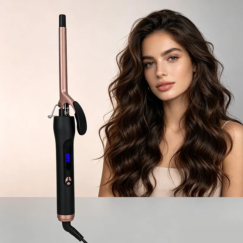 Small Retro Curling Iron, Suitable For Both Men And Women. Professional Fine Curling Iron For Creating Tight Spiral Curls.