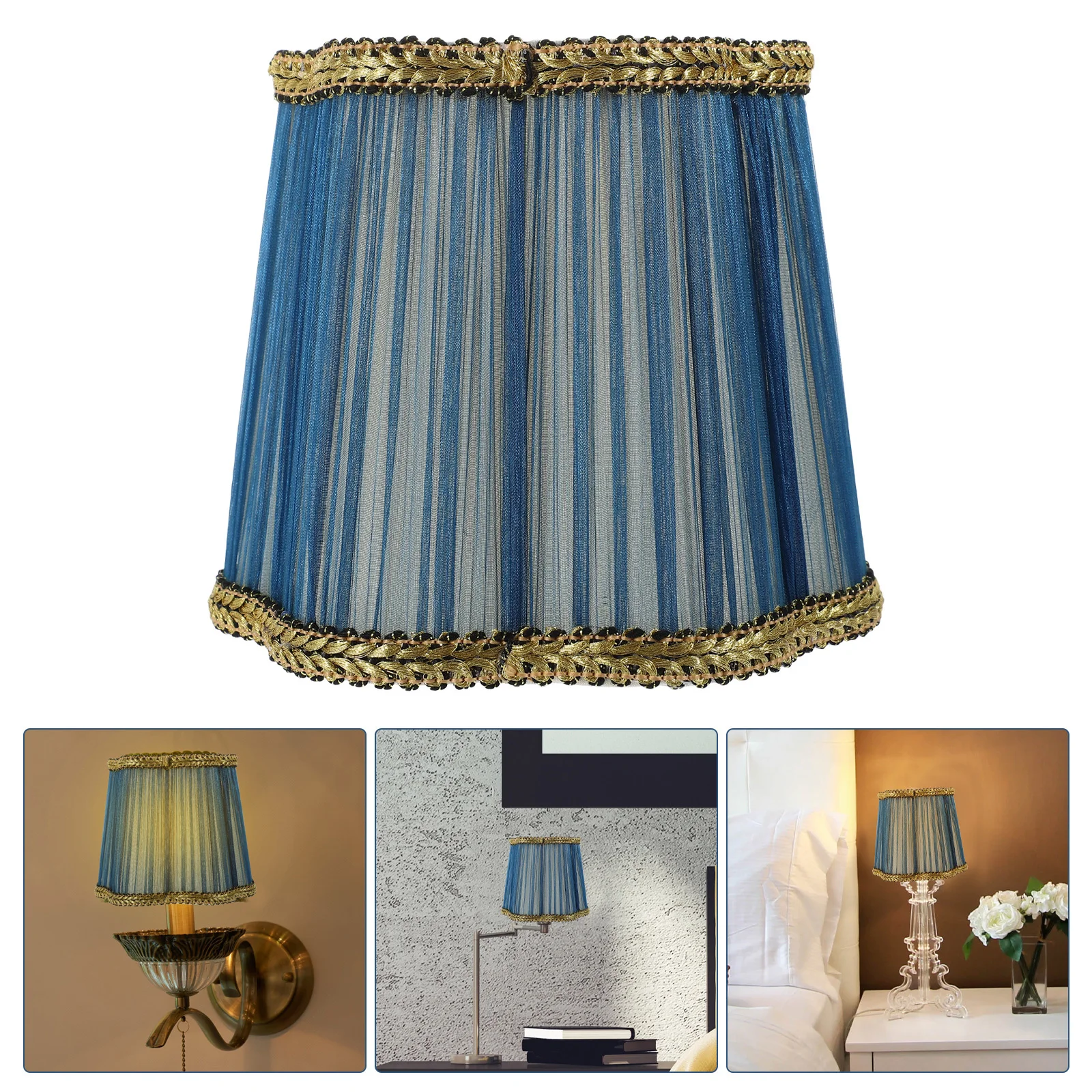 

Cloth Lampshade Lightweight Decorative Replacement Lamp Cover Ideal for Desk Table Bedroom Lighting