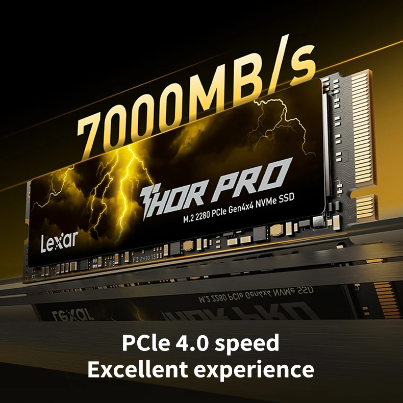 Lexar THOR PRO PCIe 4,0x4 M.2 2280 NVMe SSD disco duro 1TB 2TB 4TB Max 7000Mb/s disco duro interno de estado sólido para PS5 PC
