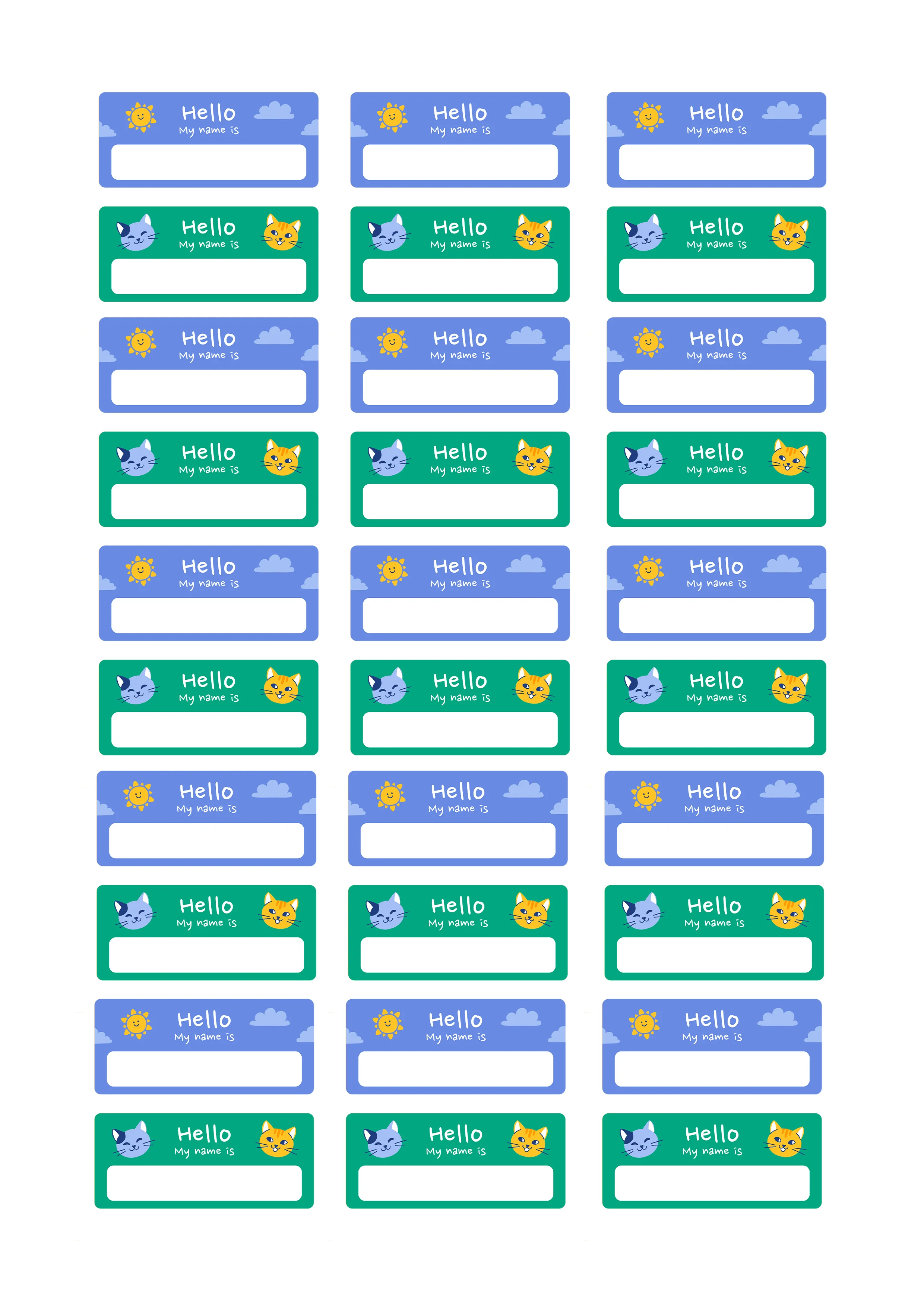 Рисунок 4 - милые наклейки с именной бирко