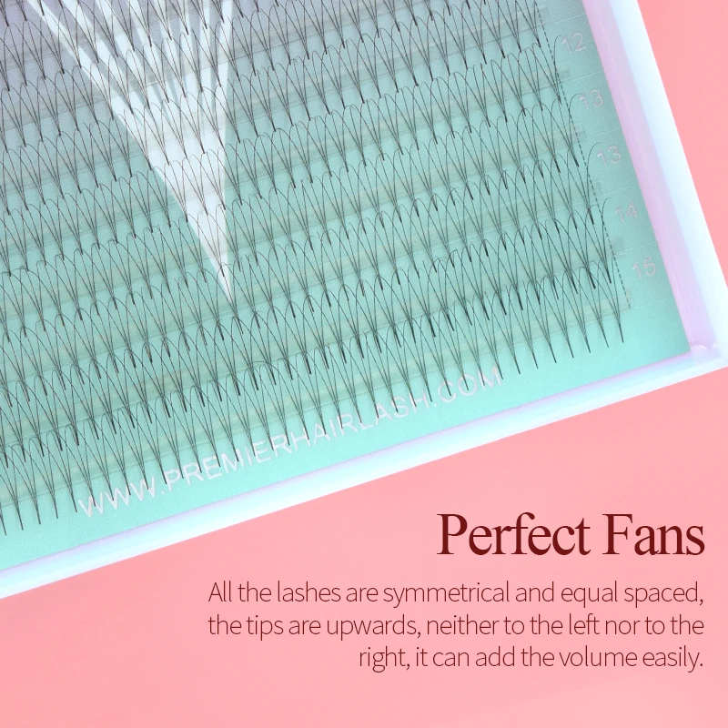 Song Lashes 3D 640 Fans Pointy Base Promade Fans Eyelash Extension Sharp Thin Pointy Base Promade Volume Fans Eyelashes3D