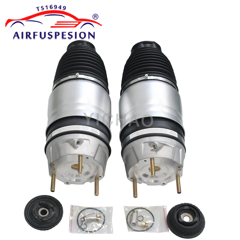 Pair Front NEW Air Suspension Spring Bag For VW Touareg Audi Q7 Porsche Cayenne 7P6616039N 7P6616040N 7P6616039K 2011-2016