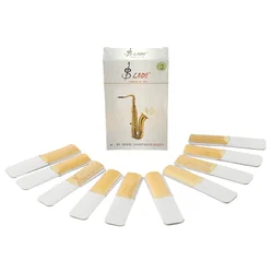 Sax Accessories Reeds Kit Set 10pcs 6g/0.21oz For Tenor Sax Hardness 2/2.5/3 Instrument Clarinet Parts