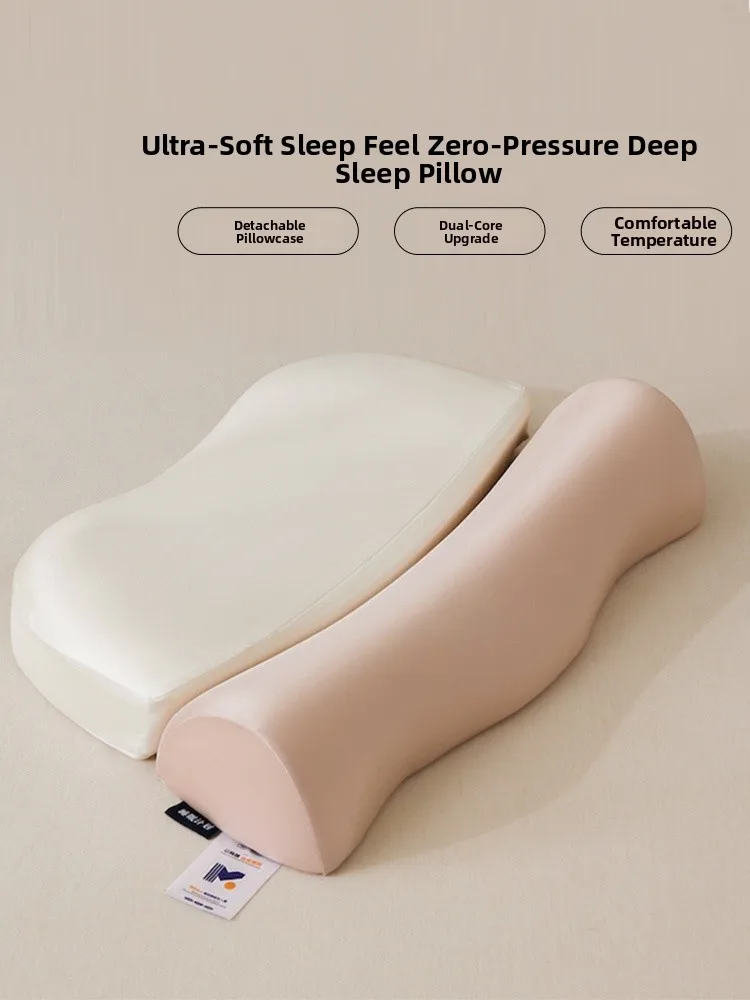 

Подушка из пены с эффектом памяти для взрослых, ортопедическая, для одного человека, с волнообразным сердечником, средней жесткости, из полиэфирного волокна