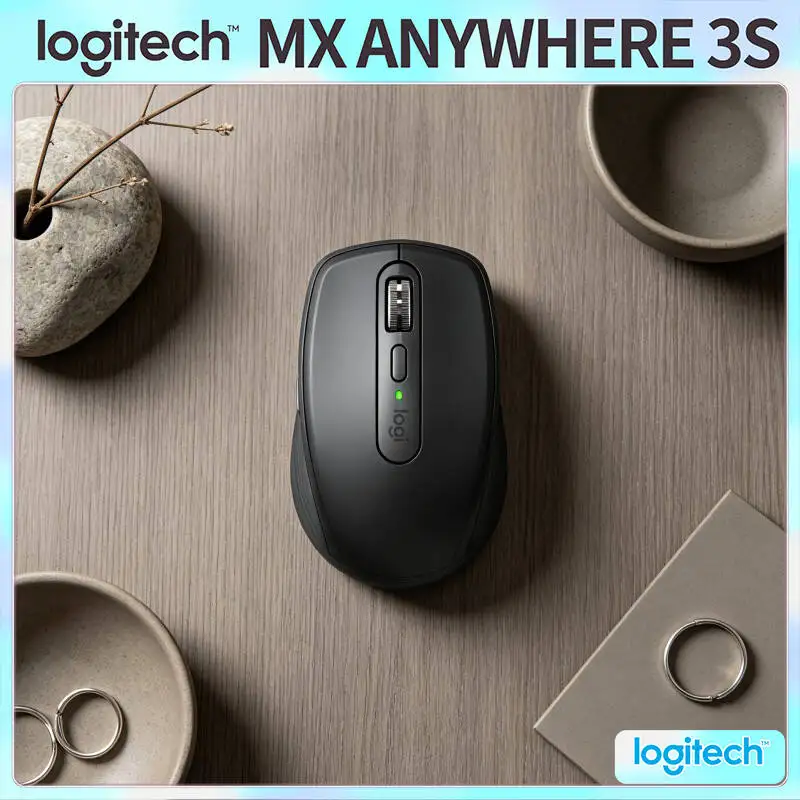 Ergonomic Wireless MX Anywhere 3S - 8K DPI, MagSpeed Wheel, Anti-Slip, Great for Stationery Shop & Student Consult