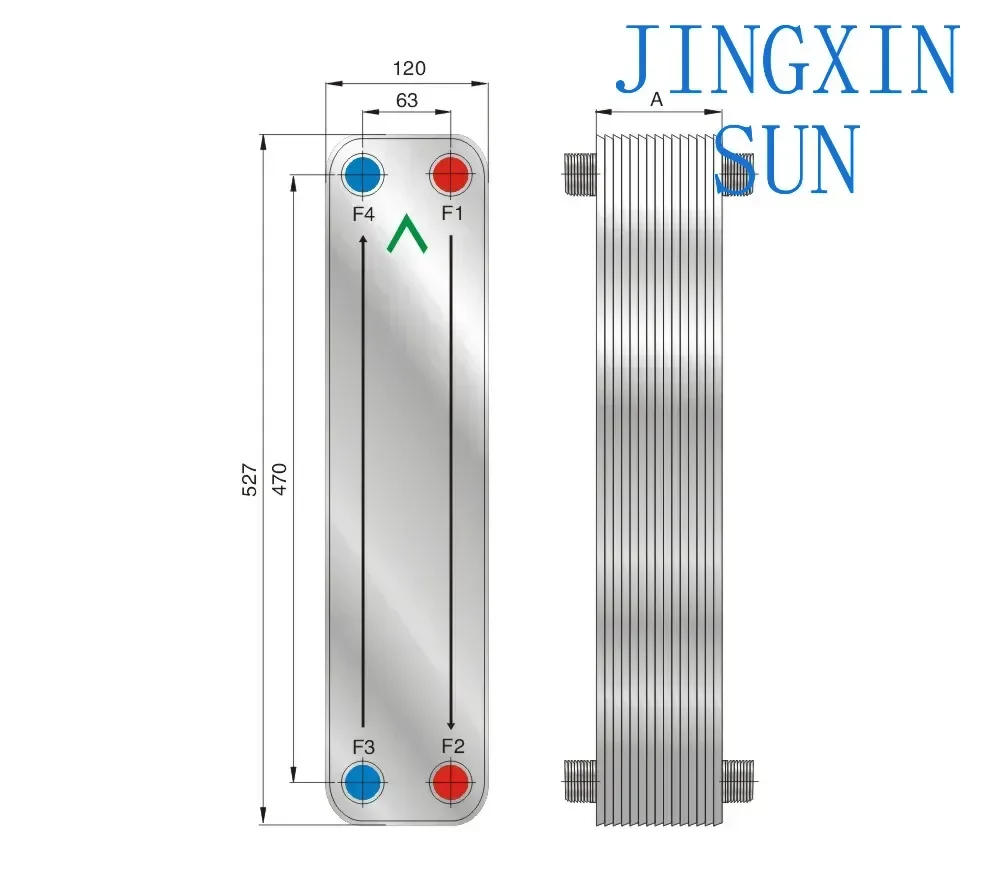 FHC085G  better performance on evaporator with stainless steel