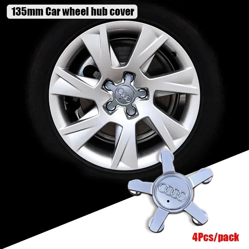 

Горячая новинка 2026: Комплект из 4 колпаков для центра диска колеса из АБС-пластика, 135 мм, с эмблемой Audi Q7, наклейка-значок, аксессуары, центральная заглушка